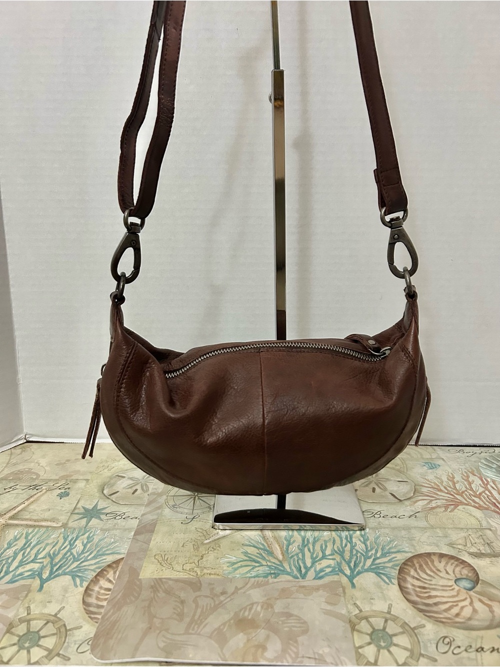 Latico Brown Crosby Leather Crossbody Bag